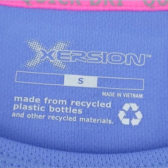 Xersion Long Sleeve Thermal Layering Shirt Small Blue Women Winter Top - Picture 3 of 5